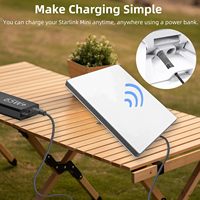 Adaptador de Corriente para Starlink Mini, Cargador PD de 20V 65W 100W, Conector USB Tipo C Hembra a DC Macho 5521