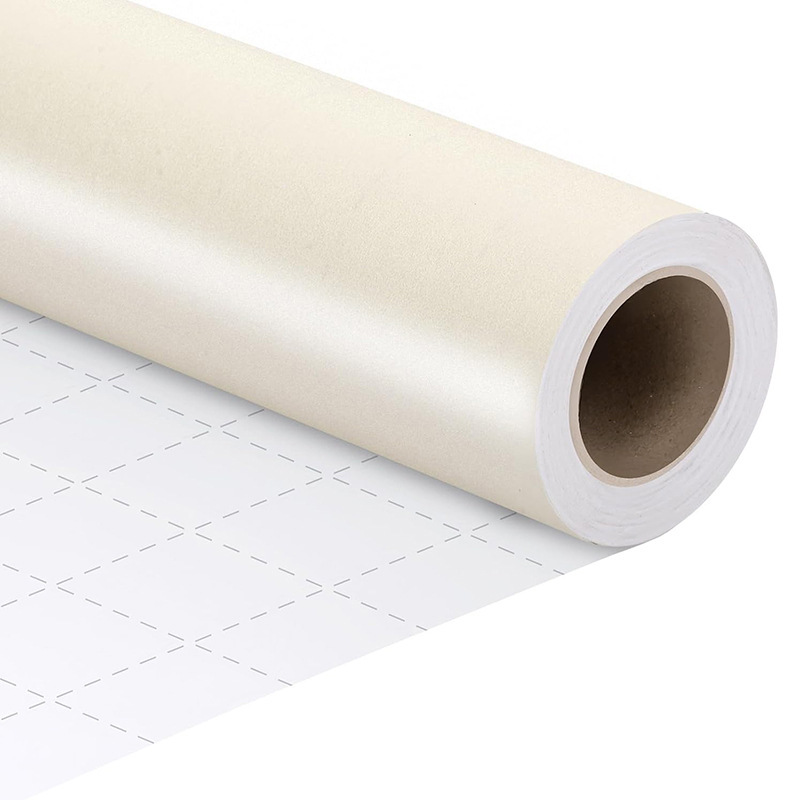 Boucles blanc nacré - lignes de ciseaux au dos