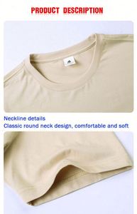 Heavyweight Unisex Custom Size Blank Plain T-<b>shirt</b> Sports Tshirt Short Sleeve White Graphic Cotton Oversize T <b>Shirt</b> for Men - Product Image 5
