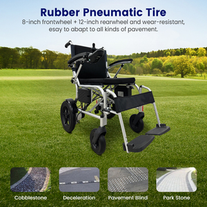 KSM-509 Cheap Price Off Road <b>Electric</b> Wheelchair with Rechargeable Lithium Battery Automatic Wheel Chair Powerful Motor OEM/ODM - Product Image 6