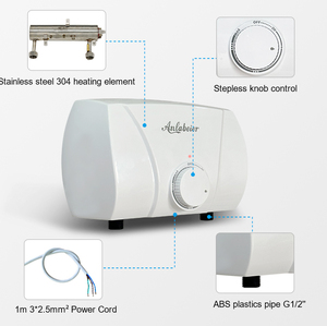 Anlabeier Precio Barato Cocina 220V Sin Tanque Eléctrico Oem Calentadores De Agua Caliente <span class=keywords><strong>Calentador</strong></span> Electrico De Agua Multipunto - Product Image 3