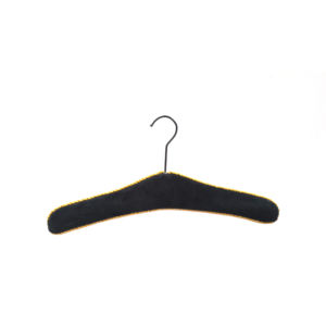 פרחוני שחור קטיפה בד רקמה מעיל מעיל בגדים אלגנטי מחסן בגדים או מלון - Product Image 5