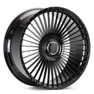 Nouvelles jantes en alliage d'aluminium forgé sur mesure SYAC de 18 à 26 pouces, 25 mm ET, noir brillant, multi-branches, pour GLS GLE pour Cullinan - Product Image 1