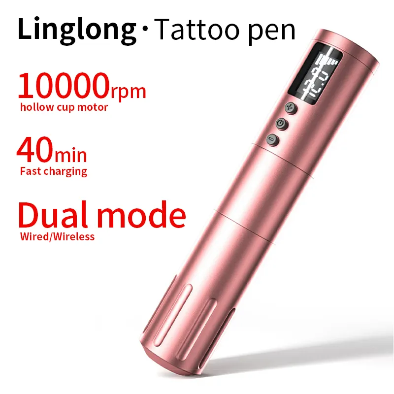 Linglong Tattoo Pen Tattoo Gun Getijden Opladen Alles-In-Één Tattoo Pen