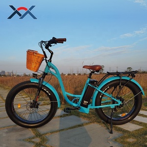 <span class=keywords><strong>Vélo</strong></span> <span class=keywords><strong>électrique</strong></span> <span class=keywords><strong>rétro</strong></span> 2 places 26 pouces pour <span class=keywords><strong>femme</strong></span>, 250 W, pneus larges - Product Image 6