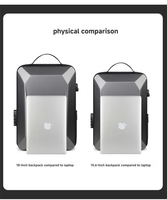 Sac à dos de voyage professionnel rigide en ABS avec serrure TSA, extensible, chargement USB, étanche, pour ordinateur portable - Vente en gros usine