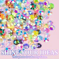 Kit de 40000 strass en résine gelée, 30 couleurs, strass à dos plat de 3 mm avec colle B7000 et outils pour loisirs créatifs et décoration d'ongles