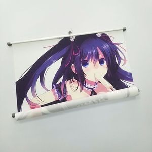 Banner <span class=keywords><strong>de</strong></span> desplazamiento para colgar en la pared personalizado <span class=keywords><strong>de</strong></span> fábrica con varillas <span class=keywords><strong>de</strong></span> plástico <span class=keywords><strong>de</strong></span> aluminio colgantes Sublimación <span class=keywords><strong>de</strong></span> tela posterior <span class=keywords><strong>de</strong></span> desplazamiento - Product Image 2