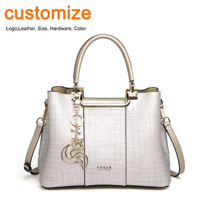 <span class=keywords><strong>FOXER</strong></span> 2026 Nouveautés Sac à bandoulière en cuir de vachette véritable durable brodé imperméable pour femme Sac à main de luxe - Product Image 1