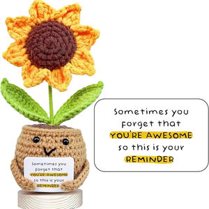 Nouvelles Idées de Produits 2025 <span class=keywords><strong>Mini</strong></span> Crochet <span class=keywords><strong>Tournesol</strong></span> Empotage À La Main Crochet Kit Positif <span class=keywords><strong>Tournesol</strong></span> Crochet pour la Fête des Mères Cadeaux - Product Image 2