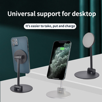 Support de téléphone vertical magnétique en alliage d'aluminium pour bureau, cuisine, studio, maison, table - Nouveauté 2026 - Meilleures ventes