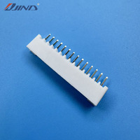 Conector PCB JST Compatible PH-14A (Blanco) de 2.0mm y 14 Pines, Adaptador de Cable a Placa, Montaje en Placa, Latón con Recubrimiento de Estaño, 2A