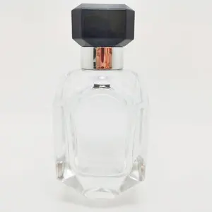 ขวดน้ําหอม 50ml ขวดแก้วน้ําหอมหรูหรา ฝาคริสตัล หน้าจอ พิมพ์พื้นผิว โรงงานผลิตสําหรับเครื่องสําอาง Parfum