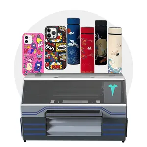 Stampante UV DTF a doppia testa XP600 macchina per piccole imprese grande formato stampa di t-shirt 3D custodia per telefono cellulare macchina da stampa a getto d'inchiostro