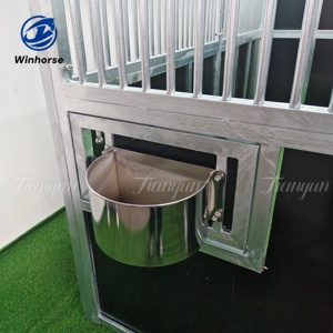 Klassieke stalen paardenboxen met Nederlandse deuren, anti-trappel beveiliging, modulaire prefab ontwerp voor paardentrainingcentra - Product Image 6