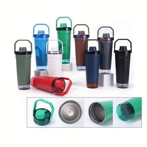 Outdoor Hiking Camping Travel Large Capacity 591ml Stainless Steel Vacuum Insulated <b>Shaker</b> Cup Lid Straw 6-12 Hours Thermal - Product Image 2