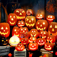 Lumière LED Citrouille d'Halloween Accessoires d'extérieur Décorations de fête Ornements Accessoire