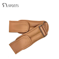 Sangle de soutien réglable unisexe en cuir et métal pour poignet et cheville, avec logo personnalisé, antidérapante et protectrice, pour l'entraînement – Vente en gros