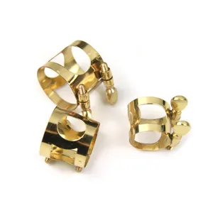 Factory Supply Metal Saxophone Mouthpiece Ligature Brass Material For Soprano Alto Tenor Sax