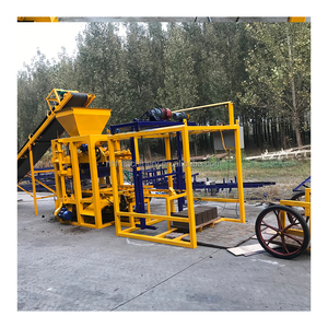 Mesin Pembuat Bata Beton Semen QTJ4-26 Semi Otomatis 4-9 Inch, Cetakan Paving Blok Interlock Berongga, Efisiensi Tinggi - Product Image 5