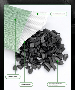Sacchetto Purificatore d'Aria Personalizzato in Carbone di Bambù Solido con Evaporazione Naturale per Uso su Bocchette dell'<span class=keywords><strong>Auto</strong></span>, Deodorante a Lunga Durata - Product Image 3