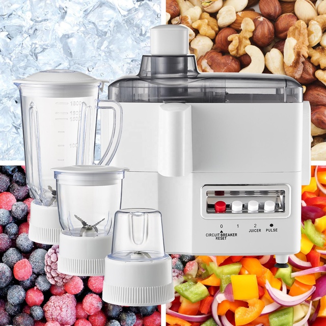 Blender Suppliers 4 in 1 Juicer Blender Electric Food Mixer with Machine Overheat Protection