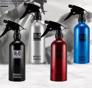 Accesorios de rociador de agua para peluquería, botellas de Metal de aluminio para peluquero