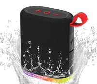 Enceinte Bluetooth portable, enceinte sans fil étanche RGB avec fonction de couplage TWS pour les fêtes en extérieur