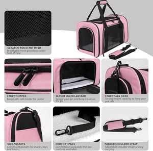Transportadora de Mascotas con Laterales Suaves, Bolsa de Viaje Aprobada por la TSA para Mascotas de 1 a 15 Libras con Malla Reforzada para Gatos y Perros Pequeños - Product Image 3