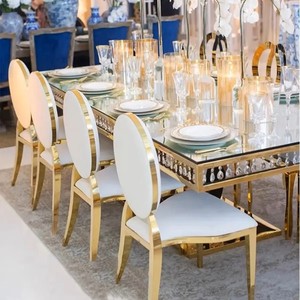 Chaises de banquet en acier inoxydable <span class=keywords><strong>pour</strong></span> événements, mariages et hôtels – Vente en gros à prix réduit - Product Image 2