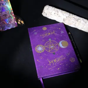 Mistero occulto purple star crystal Star coin journal pietre curative libro con cristallo