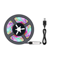 Bande LED USB en gros RGB 5050, synchronisation musicale, contrôle par application 5V, changement de couleur, auto-adhésive, rétroéclairage pour jeux et TV