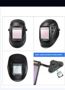 Masker Las flip penggelapan otomatis, pengganti depan, perisai las wajah penuh bersinar, helm las - Product Image 2