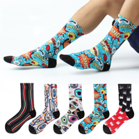 2023 OEM Usine Directement Chaussettes De Sport De Mode Tricotées Chaussettes De Sport Personnalisées Imprimées Pour Unisexe