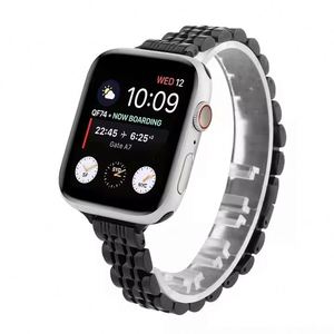 Bracelets de montre élégants en acier inoxydable mince pour femmes, design respirant de luxe - pour Apple Watch - Product Image 3