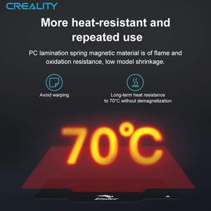 Creality Ender 3 - Superficie de Impresión Magnética para Impresora 3D, 2 Piezas, Kit de Plataforma de Impresión de Acero - Product Image 5