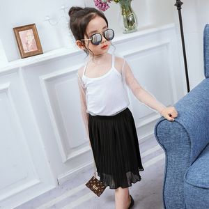 Nuevo Diseño de Vestido Tipo Frock con Corte a Cuadros y Manga Larga para Chicas a la Moda - Product Image 5