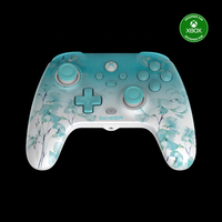 Manette de jeu filaire GameSir T7 Pro W transparente à motif floral, joystick à effet Hall, éclairage RGB, double vibration, pour Xbox PC