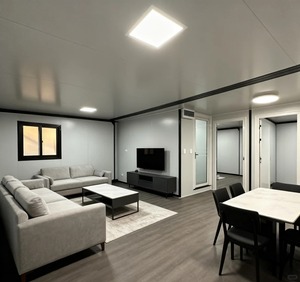 Maison conteneur moderne pliable <span class=keywords><strong>de</strong></span> 20 pieds, nouvelle conception <span class=keywords><strong>de</strong></span> <span class=keywords><strong>luxe</strong></span>, extensible, pour bureau temporaire sur chantier, avec panneaux sandwich insonorisés - Product Image 2