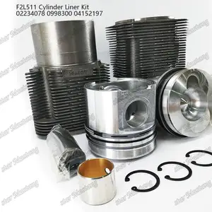 F2L511 Kit Liner silinder 02234078 0998300 04152197 cocok untuk suku cadang mesin Deutz