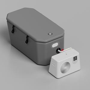 Ambohr US Sale Ensemble de bain froid incliné 8 cm avec application intelligente et refroidisseur d'eau 1HP - Product Image 4