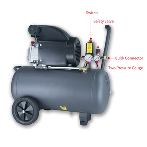 1.5KW 24L 50L Piston nhỏ xách tay điện xe máy bơm không khí máy nén máy cho nhà để xe hội thảo - Product Image 5