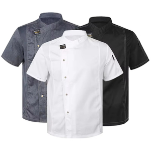 Uniforme <span class=keywords><strong>de</strong></span> Cocina para Hombre, Traje <span class=keywords><strong>de</strong></span> <span class=keywords><strong>Chef</strong></span>, Uniforme <span class=keywords><strong>de</strong></span> Pizzero, Chaqueta <span class=keywords><strong>de</strong></span> <span class=keywords><strong>Chef</strong></span> para Restaurante, Ropa <span class=keywords><strong>de</strong></span> Trabajo para Panadería y Cafetería - Product Image 1