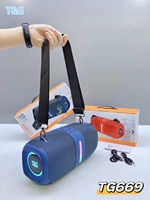 T & G TG669 haut-parleurs Bluetooth portables 30W sans fil sport Subwoofer LED étanche Audio TF carte haut-parleur à bandoulière