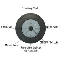 China fabricante Q9 portátil al aire libre LED Subwoofer ducha música caja de sonido inalámbrico impermeable BT altavoz móvil con TF/FM/AUX