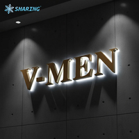 Livraison rapide, enseignes lumineuses 3D LED personnalisées, étanches IP67, pour la publicité extérieure, la décoration commerciale, les bâtiments de bureaux