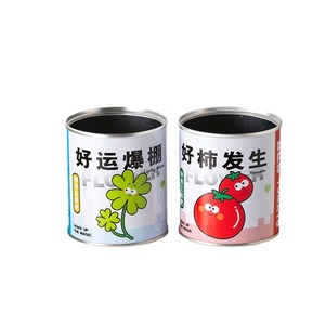 Plantas enlatadas, mini semillas de plantas verdes, decoración de escritorio DIY, regalo para niños, decoración del hogar, forma circular, impresión digital, origen Zhejiang - Product Image 5