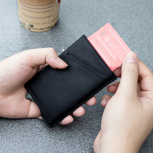 Leather <b>for</b> Business Bank Credit Card <b>Wallet</b> Billetera Inteligente Anti-theft Auto Eject Mini <b>RFID</b> Smart Card Holder <b>Men</b> CASEKEY - Product Image 4