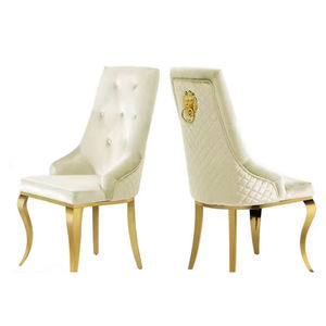 Metal moderno luxuoso e elegante Cadeiras Sala de jantar para Casa Bar Villa Hotel Apartamento Várias ocasiões - Product Image 1