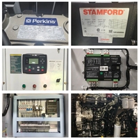 Groupe électrogène diesel 160 kW 200 kVA de secours avec moteur Perkins 1106A-70TAG3 et générateur silencieux Stanford pour centre de données
